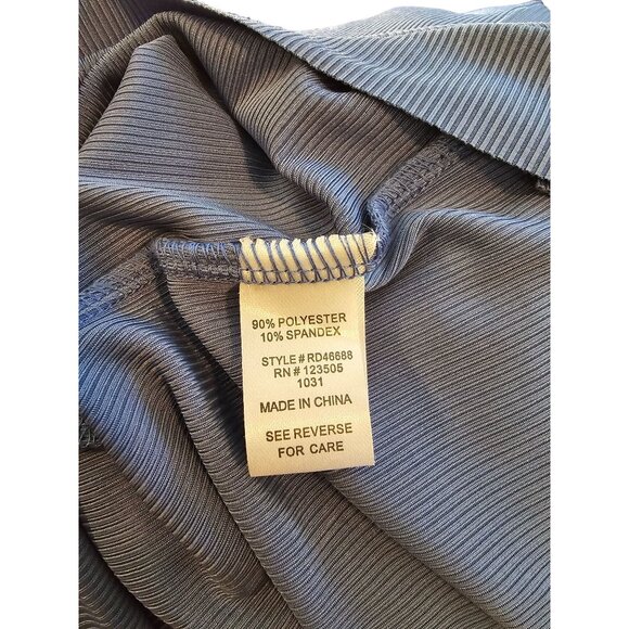 Heart & Hips Blue Ribbed Maxi Dress Sleeveless Size S Bodycon Fitted VR700 - Picture 8 of 8